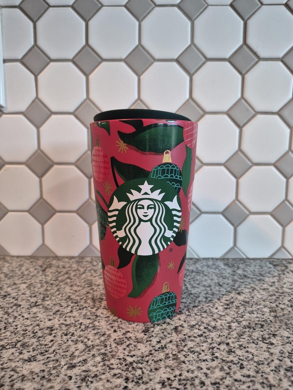 Collectible Starbucks 2019 Limited Edition Holiday Ceramic Travel Tumblr 12oz